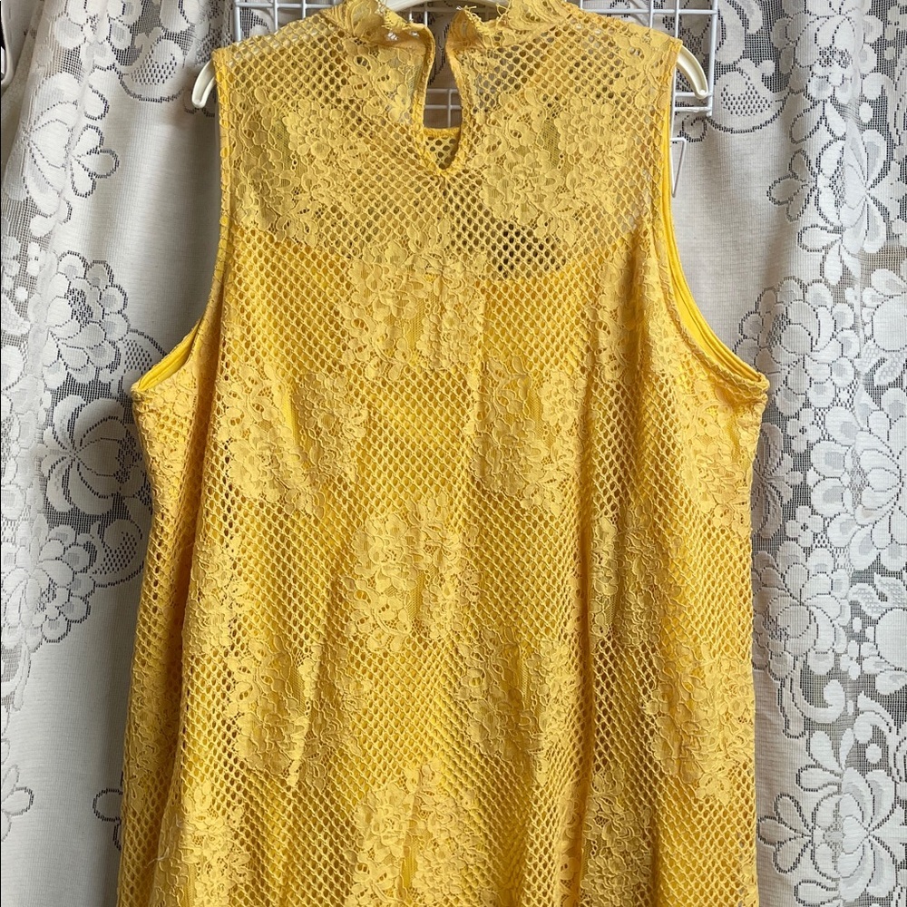 Cato Sunflower Over Laced Dress 22/24 - Picture 7 of 8